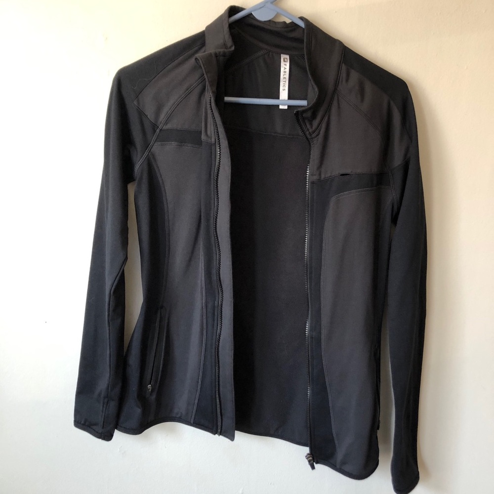 Black workout jacket
